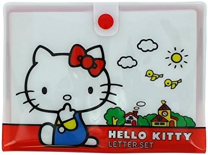 Hello Kitty - Mini Writing Set | 8 x Postcards | 10 x A6 Sheets with Envelopes | 1 x Sticker Sheet | Vintage Collection