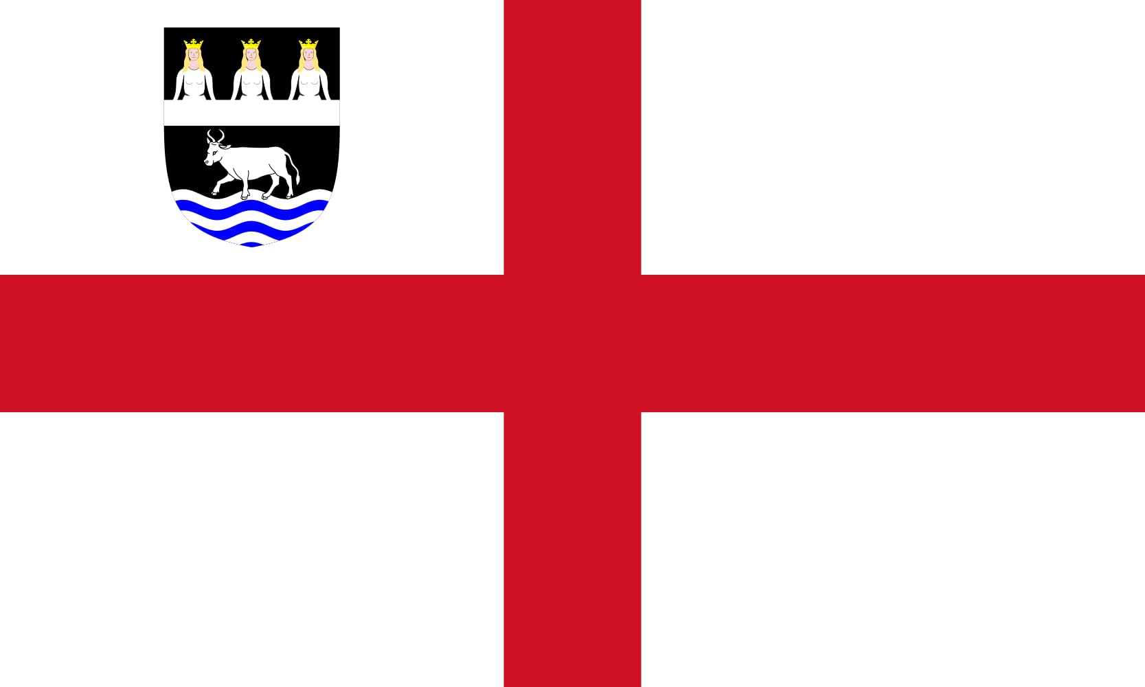 Drapeau Diocese of Oxford grand format paysage 1.35m² pour mât extérieur