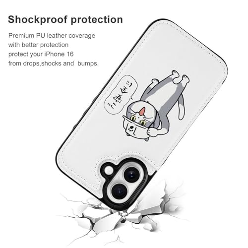 iPhone16�p�P�[�X �蒠�^ �d���L �A�C�t�H��16���z�^ �J�[�h���[ �X�^���h�@�\ ������� �X�}�z�P�[�X �ϏՌ� �����ӂ���16�J�o�[