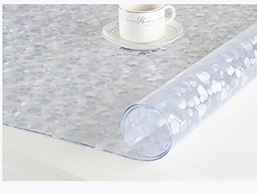 Nappe imperméable ronde en verre doux | Tapis de café isolant et lavable