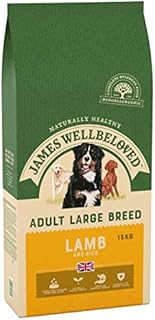 James Wellbeloved Complete Dry Adult Large Breed Dog Food Lamb and Rice, 15 kg