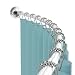 Zenna Home 35633SSP, NeverRust  Aluminum Tension Curved Shower Curtain Rod, 50 to 72-Inch, Chrome