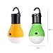 BeMall Tent Camping Lamp Party Night Light Lantern Outdoor Waterproof Emergency Bulb by 3 AAA Battery for Hiking ,Sailboats, Cockpit, Outages (1 Pair, Green & Yellow)