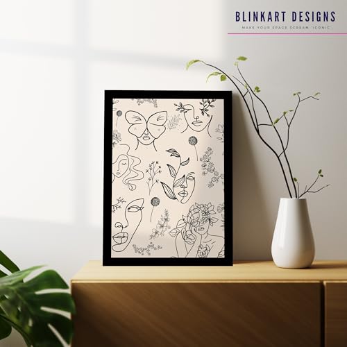 Image of BLINKART Trendy Abstract Wall Art Painting Print Design | Aesthetic Wall Decor Photo Artwork Frame Decoration Hanging For Home Bedroom Living Room Office Wall Decor | T0029 | 13x10 Inches