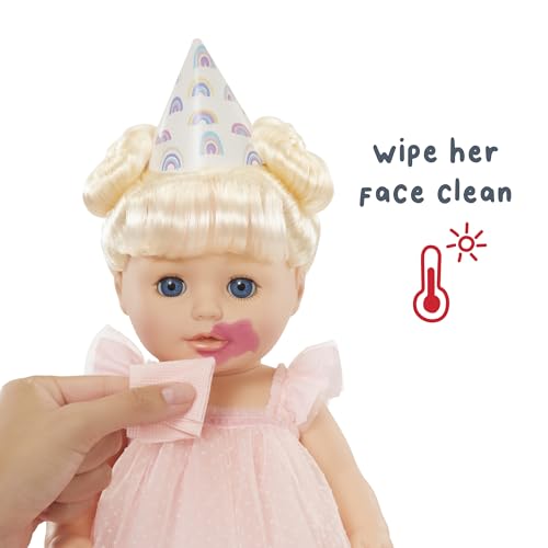Baby Born Birthday Baby Doll Annabell - Blue Eyes: Realistic Features for Kids Ages 3 & Up, Color Change, Rooted Hair, Eyes Open & Close by Baby born - Image 5