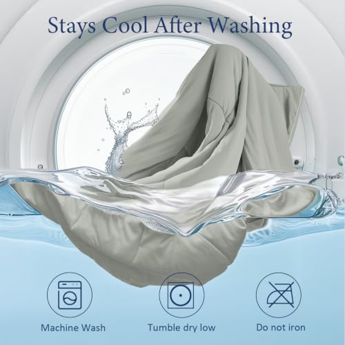 Image of Cooling Comforter for Hot Sleepers, Queen 90x90, Moonstruck | Cooling blanket feel, Q-Max >0.4 cool touch, double-sided cooling, Sorona fill, for night sweats, lightweight & breathable