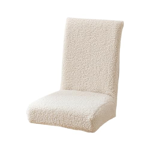 XAGMODSHN Housse de chaise en peluche épaisse douce et chaude pour l'automne et l'hiver - Housse sans accoudoirs pour salle à manger et cuisine - 1 housse de...