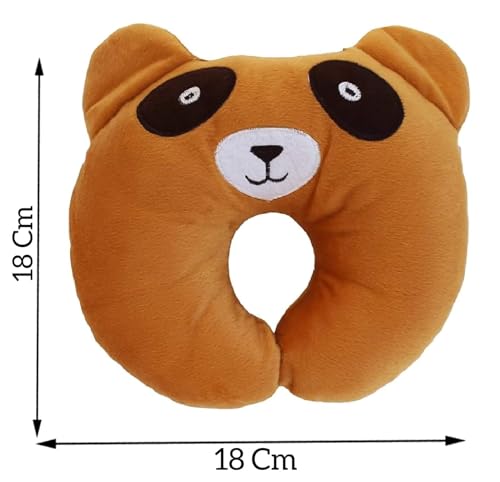 Image of Cotton New Born Baby Soft Neck Supporting Pillow for Head Shaping Baby (0-12 Month), Infant Pillow Printed, Baby Sleeping, Gift for Babies Panda Design
