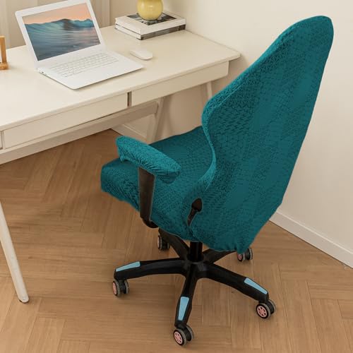 Housse de chaise jeu extensible pour un setup gaming vert épuré