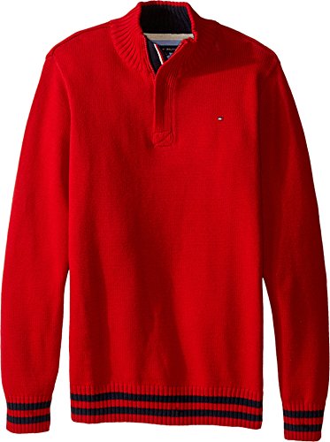 Tommy Hilfiger Boys' Robert Marled 1/2 Zip Sweater