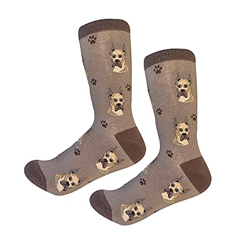 E&S Pets Airedale Socks - Fun Unisex Socks - Crazy Pet Lover - Novelty Socks Funny Gifts for Dog Lovers - Cute Dog Pattern - Casual Crew Socks - One Size Fits most
