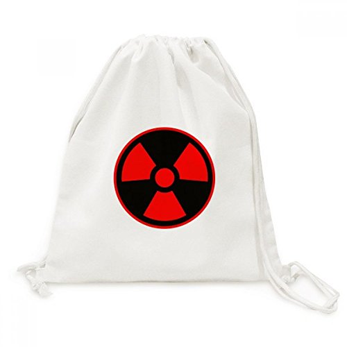 Sac à dos en toile motif radiations rouge pour repérer son sac facilement