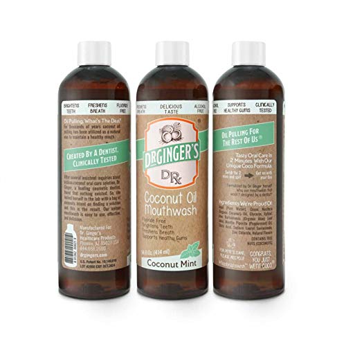 Dr. Ginger's Coconut Oil Pulling Mouthwash, 14 oz, 1 Count Coconut