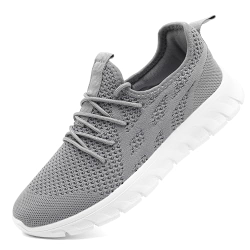 MGBDSZ Mens Walking Tennis Shoes Slip On Hiking Running Sneakers Non Slip Fitness Casual Workout...