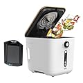 iDOO Electric Composter Kitchen, 3L Countertop Compost Bin, Odorless Compost Machine, Waste Disposal System Use for Kitchen, Garden & Outdoor, Turns Waste into Fertilizer, White