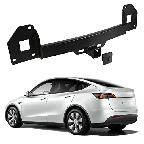 Tesla Model Y Tow Hitch Tow Hook Adapter Tow Hook Rear Trailer Ring Receiver Tesla Model Y 2020-2023 Accessories(Without Hook) #TOP14