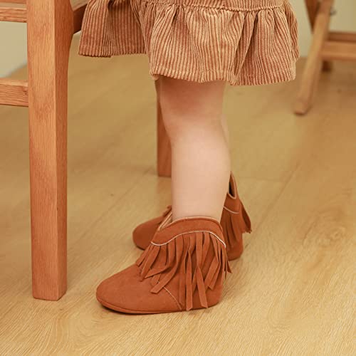 Estamico Baby Girls' Cowboy Tassel Boots Brown Us 6-12 Months #TOP7