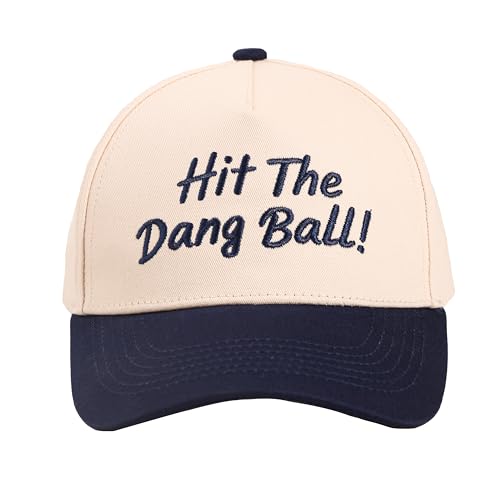 QZVVNX Trucker Hats for Men - Baseball Caps Braves Hat Hit The Dang Ball