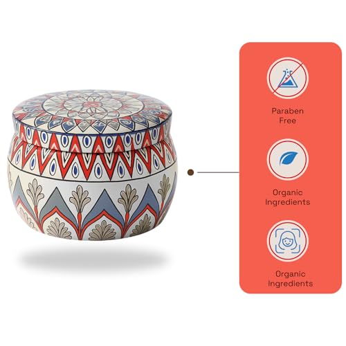 Image of Mandala Candle | Handcrafted Scented Wax Jar with Intricate Mandala Design | Spiritual Home Decor & Gift (Art Deco)