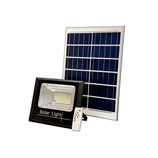 Refletor Holofote Ultra Led Solar 200w 6000K + Placa Solar + Controle