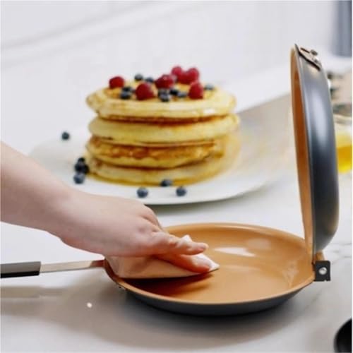 Poêle à gâteau double face antiadhésive et multifonctionnelle