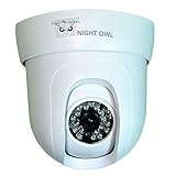 Night Owl Security CAM-PT624-W Indoor Pan/Tilt 600 TVL Camera with 100-Feet Easy Connect Cable for Night Owl DVR (White)