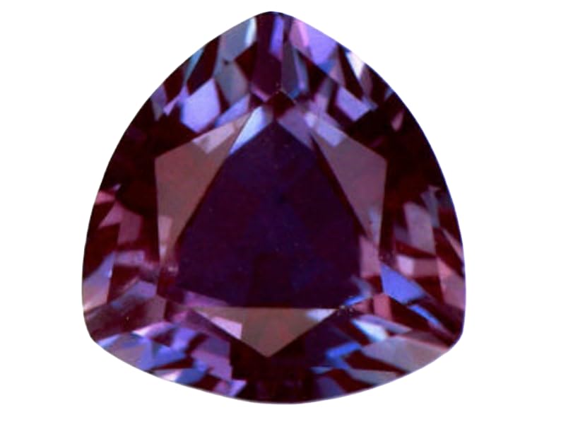 Alexandrite naturelle 5x5mm en trillion à facettes pour création de bijoux uniques GH_NAT_12020