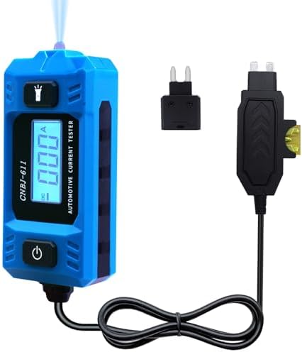 Car Fuse Tester Automotive Current Tester Car Circuit Fault Finder 20A 48V Fuse Test Tool Automotive Blade Checker for Current Circuit Testing