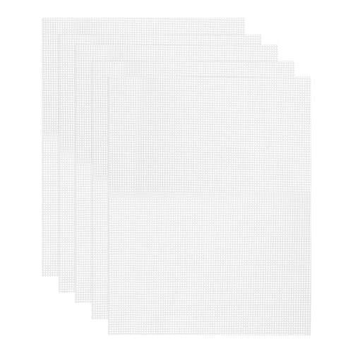 uxcell 11.4 x 14.6 Silicone Dehydrator Sheets, 5 Pcs Non-Stick Dehydrator Drying Mesh Reusable Fruit Dryer Mat for Food Dehydrator Fruit Dryer, White