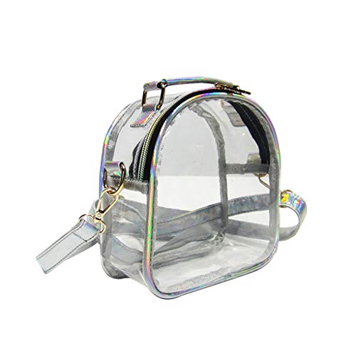 JAGETRADE Frauen Mädchen Crossbody Clear Purse Schulter Handtasche Jelly Candy Color Mini Taschen