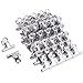uxcell 60 Pack Metal Hinge Clips Bulldog Clips, Silver Bull Binder Clips File Paper Clamps for Crafts, Food Bags, Drawing, Photo at Home Office, 1.2 Inch