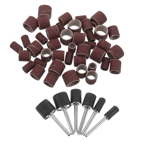 DIYEAH Drum Sander Kit with 51 Pieces Sanding Bands and Wheels, Rotary Tool Sanding Drums for Metal Grinding and Polishing, Spindle Sanders for Woodworking and DIY Model Making