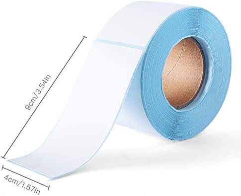 300 Self Adhesive Label Sticker Address Labels Blank Roll 40mm x 90mm Office Kitchen White Food Labels for Catering Food Jars Sticky Stickers for Office Kitchen Printer