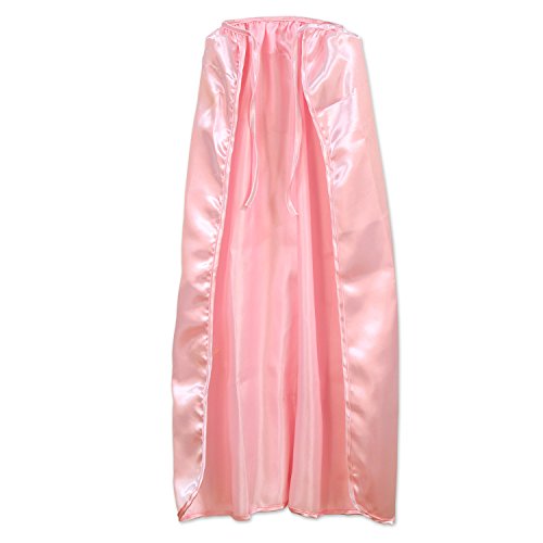Cape rose Beistle en tissu léger avec fermeture rapide pour fête costumée