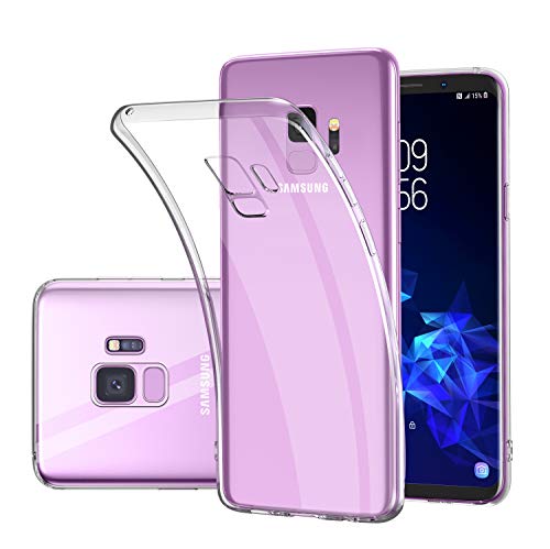 Youmixx Samsung Galaxy S9 Case,[Wireless Charging Support] [Protection by PloyOne] Ultra Slim Soft TPU Crystal Clear Case for Samsung Galaxy S9