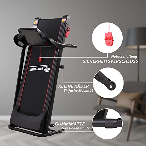Profi Laufband klappbar, Elektrisch Laufband Heimtrainer für Zuhause, 1-12km/h, Automatische Schmierung… – Bild 5