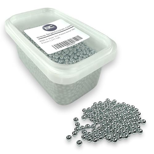 3000 ct Silver Zinc Plated Metal BBS 4.5mm (.177 Cal) - BC Precision