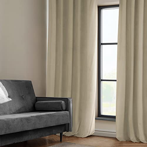HPD Half Price Drapes Heritage Plush Velvet Curtains 84 Inches Long Room Darkening Curtains for Bedroom & Living Room 50W x 84L - Image 3