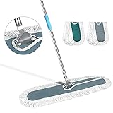 JR-MOV Commercial Cotton Dust Mop,Industrial Dust Mops for Hardwood Floors with 2 Cotton Pads,51'...