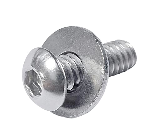 Image of 1 /4 inch Stainless Flat Washer, 5 /8 inch Outside Diameter, 18-8(304) Stainless Steel Washers Flat (100 Pack)