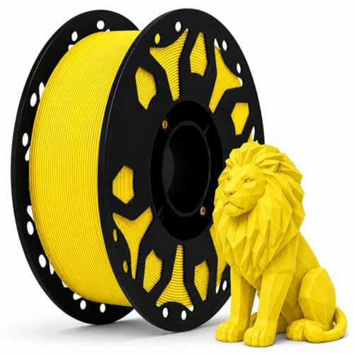 Image of FILAMONT PLA+ 3D Printer Filament 1.75mm, High Strength & Low Warp Printing Material, Dimensional Accuracy ±0.02mm, Vacuum Sealed with Desiccant, 1kg Spool (Yellow)