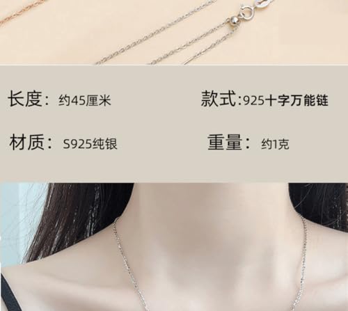 925 Sterling Silver Adjustable Layered Clavicle Chain for Women Gold/Rose Gold/Silver Fine Box Chain Hypoallergenic and exquisite jewelry is a great choice for gifting3