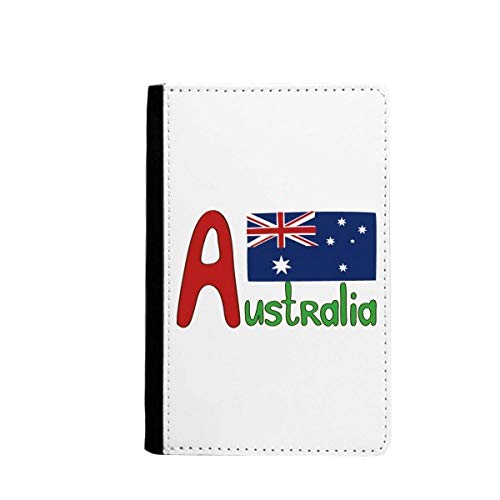 Étui portefeuille de voyage Australie porte-passeport rouge et bleu