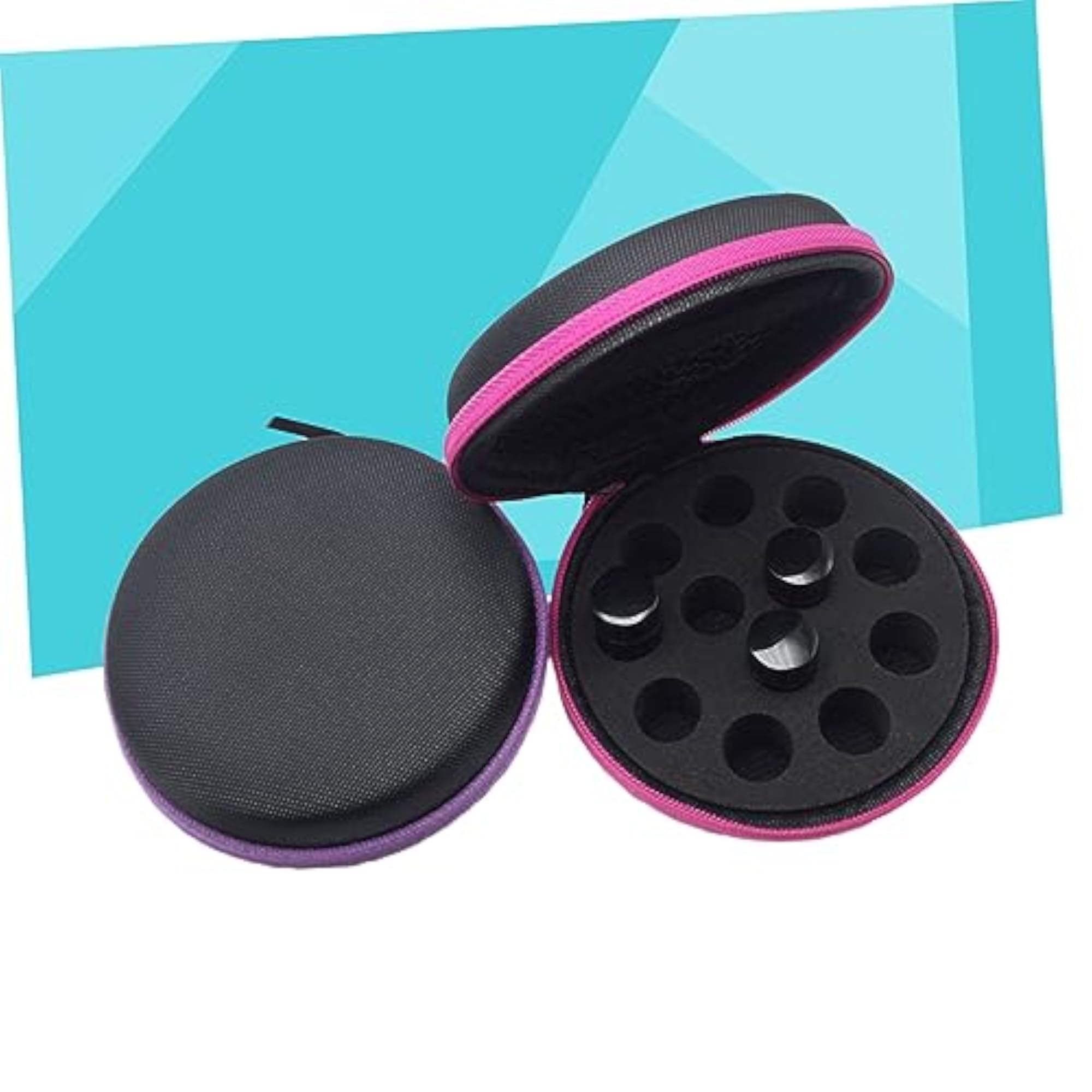 2Pcs Portable Essential Oil Storage Bag, Travel Holder