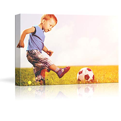 NWT Custom Canvas Prints with Your Photos for Kids Aging, Personalized Canvas Pictures for Wall to Print Framed 11x14 inches