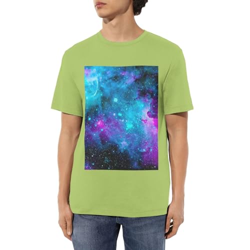 T-shirt violet ciel étoilé confortable pour masquer la transpiration