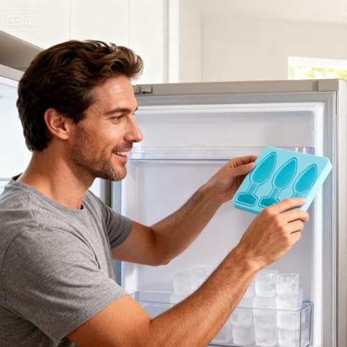 Molde de silicona para cubitos de hielo divertido 4 piezas miniatura 6