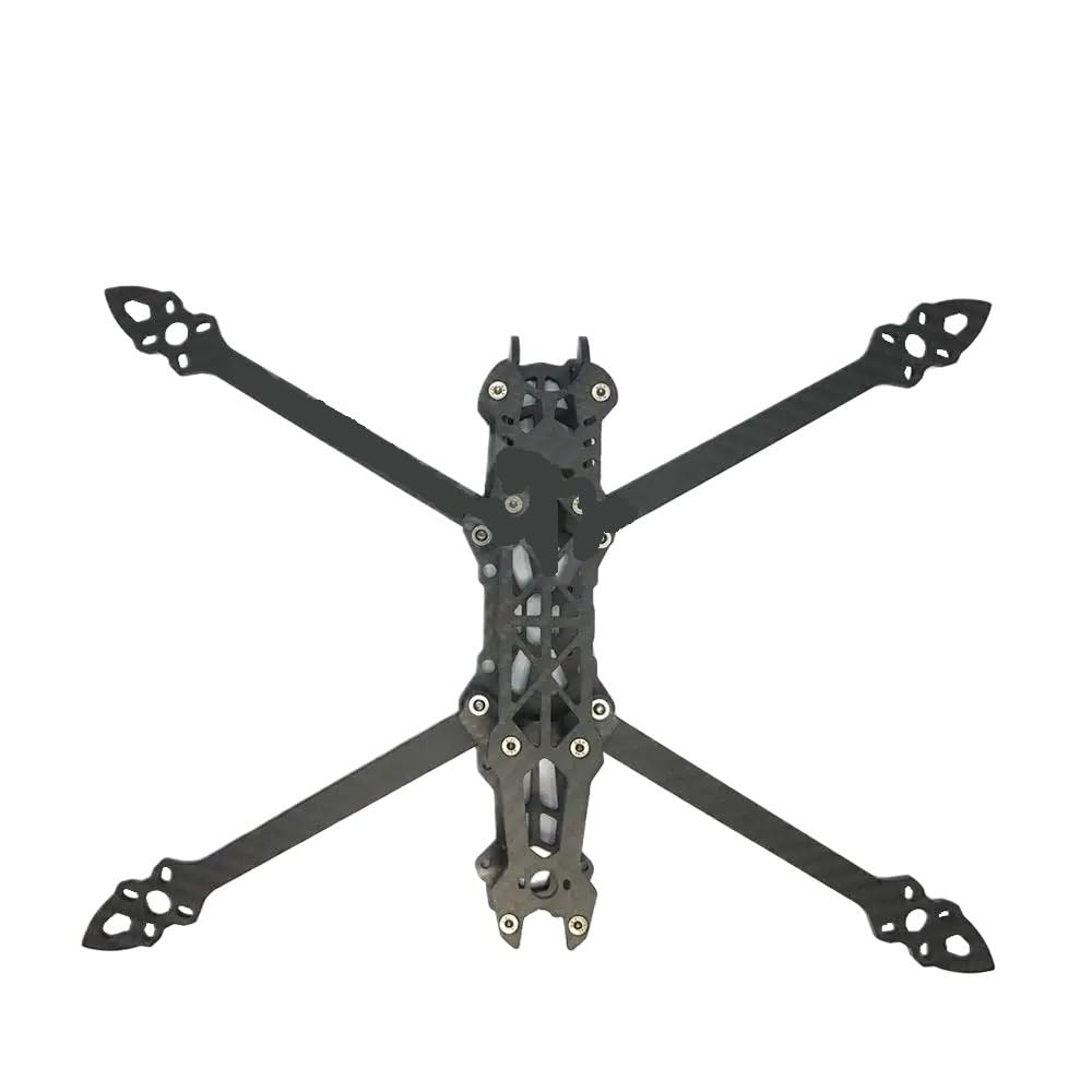 Spare parts Mark4 7 pollici 295 mm con braccio da 5 mm Telaio quadricottero 3K in fibra di carbonio 7 "FPV Freestyle RC Racing Drone con parti di stampa compatibili con FPV fai-da-te(Mark4 7inch Frame