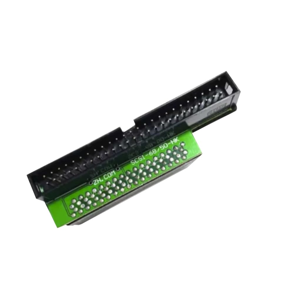 Adaptador Convertidor de Disco Duro SCSI de 68 Pines Macho A 50 Pines Macho, Compatible con Interfaz IDE de 68p A 50p