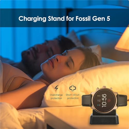 TECKEEN 1m/3.28ft 5V/1A Smart Watch USB Fast Charger Charging Cable Over Voltage Charger Cord for Fossil Gen 5/4
